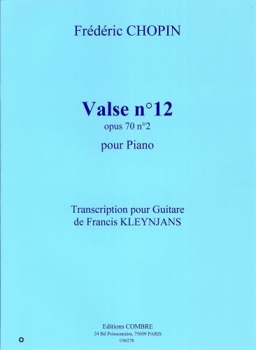 couverture Valse n12 Op.70 n2 Combre