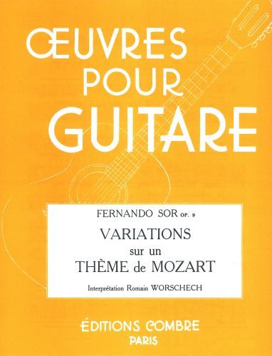 couverture Variations sur un thme de Mozart Op.9 Combre