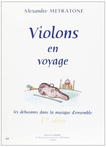 couverture Violons en voyage - 3 cahier Combre