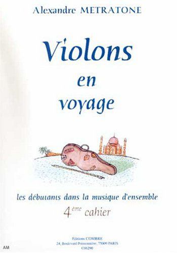 couverture Violons en voyage - 4 cahier Combre