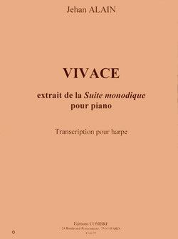 couverture Vivace extr. de Suite monodique - transcription pour harpe Combre