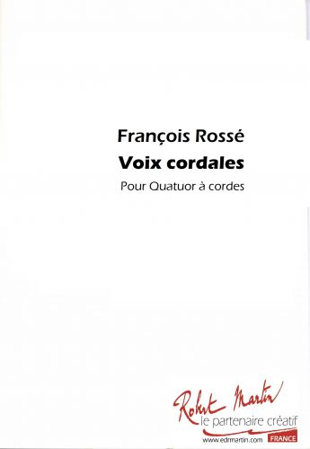 couverture Voix cordales Editions Robert Martin