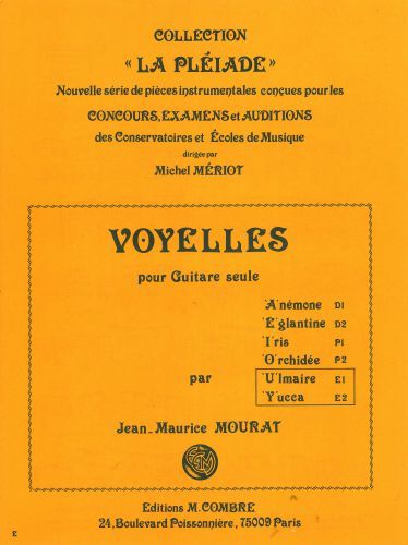 couverture Voyelles U et Y (Ulmaire - Yuca) Combre