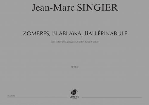 couverture Zombres - Blablaika, Ballerinabulle Editions Henry Lemoine