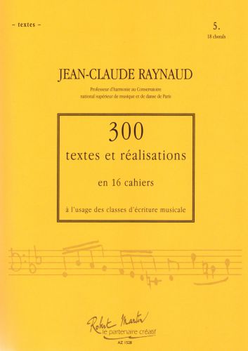 cover 300 Textes et Realisations Cahier 5 (Textes) Editions Robert Martin