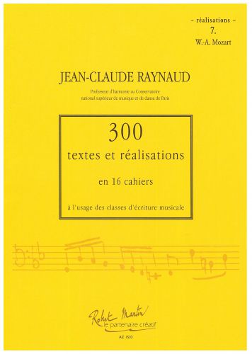 cover 300 Textes et Realisations Cahier 7 (Mozart) Editions Robert Martin