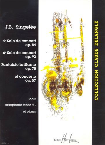 cover 4e et 6e Solos de concert / Fantaisie brillante / Concerto Op.57 Editions Henry Lemoine