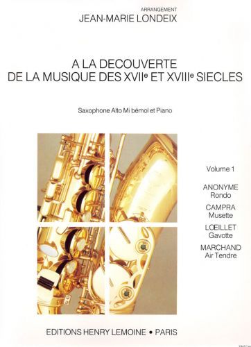 cover A La dcouverte de la musique des 17 et 18 sicles Vol.1 Editions Henry Lemoine