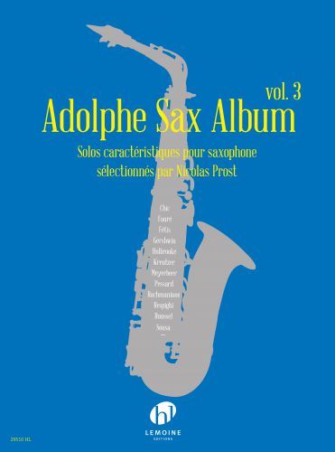 cover Adolphe Sax Album Vol.3 Editions Henry Lemoine