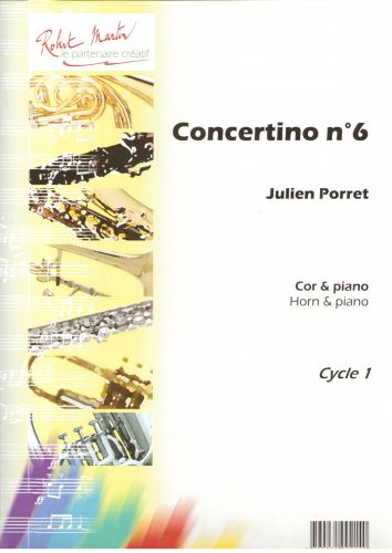 cover Concertino N6, Fa ou Mib Editions Robert Martin