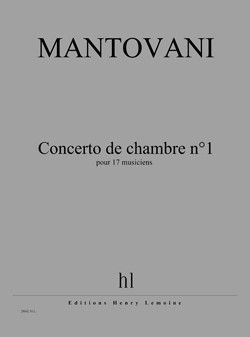 cover Concerto de chambre n1 Editions Henry Lemoine