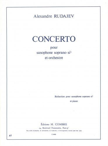 cover Concerto pour saxophone soprano Op.125 Combre