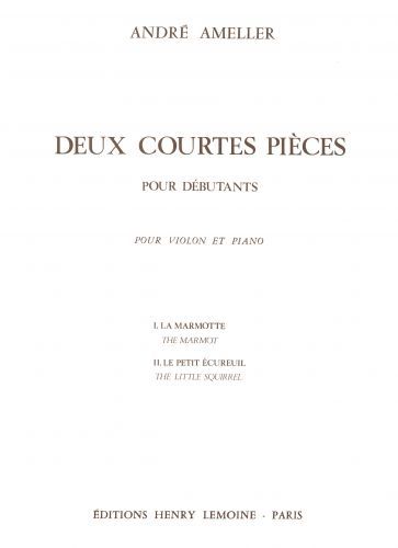 cover Courtes pices (2) Editions Henry Lemoine