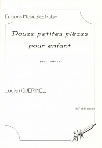 cover DOUZE PETITES PICES POUR ENFANT pour piano Martin Musique