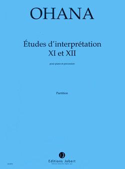 cover Etudes d'interprtation n 11 et 12 Jobert