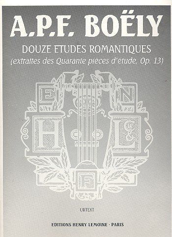 cover Etudes romantiques (12) Op.13 Editions Henry Lemoine