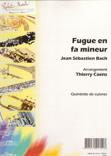 cover Fugue in F minor Editions Robert Martin