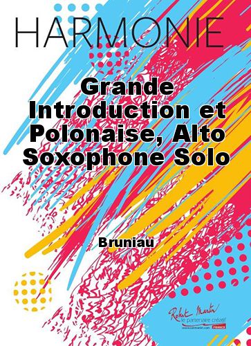 cover Grande Introduction et Polonaise, Alto Soxophone Solo Martin Musique