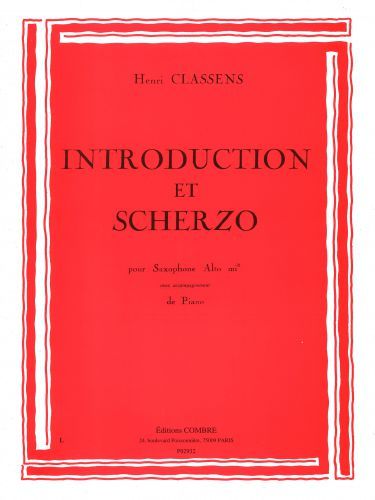 cover Introduction et scherzo Combre