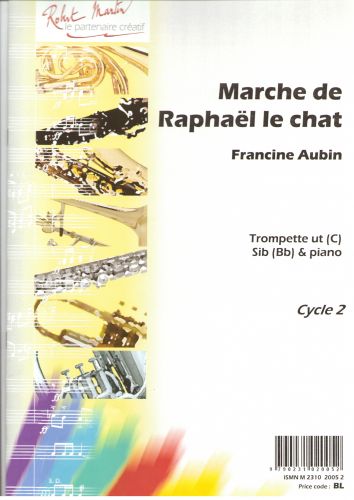 cover Marche de Raphal le chat, Bb or C Editions Robert Martin