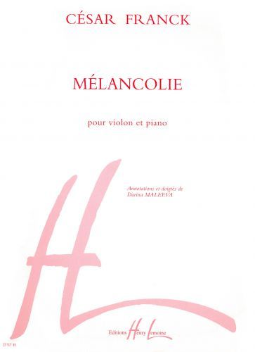 cover Mlancolie Editions Henry Lemoine