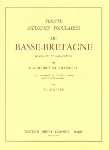 cover Mlodies de Basse-Bretagne (30) Editions Henry Lemoine