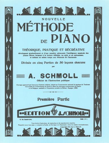 cover Mthode de piano Vol.1 Combre