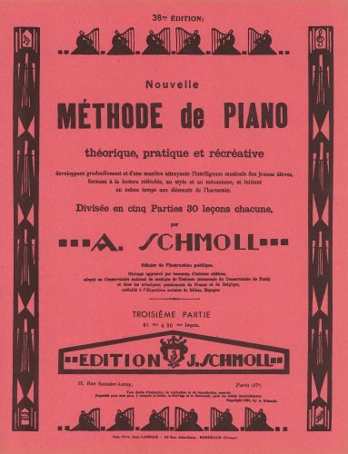 cover Mthode de piano Vol.3 Combre