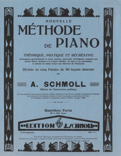 cover Mthode de piano Vol.4 Combre