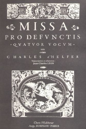 cover Missa Pro Defunctis d'Helfer Editions Robert Martin