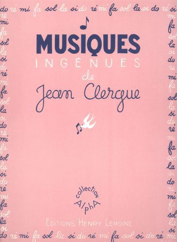 cover Musiques ingnues Editions Henry Lemoine