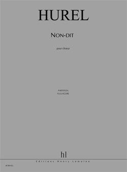 cover Non-dit Editions Henry Lemoine