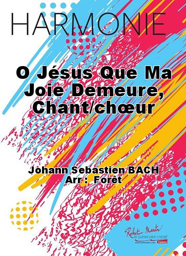 cover O Jesu, joy remains, song/choir Martin Musique