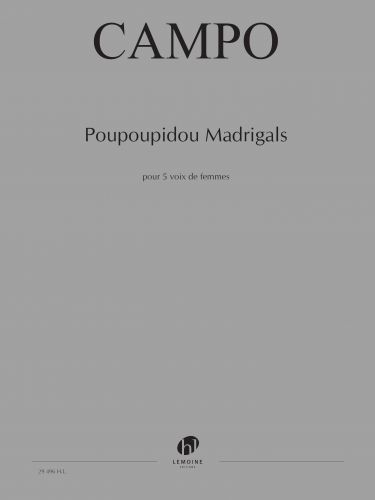 cover Poupoupidou Madrigals Editions Henry Lemoine