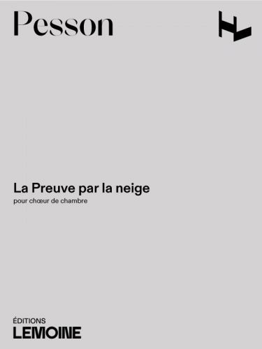 cover Preuve par la neige Editions Henry Lemoine