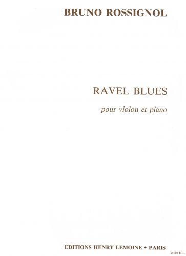 cover Ravel Blues Editions Henry Lemoine