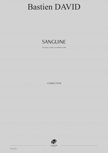 cover Sanguine Editions Henry Lemoine