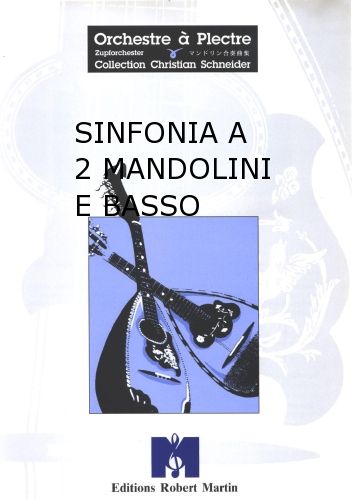 cover Sinfonia a 2 Mandolini E Basso Martin Musique