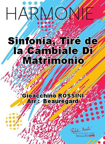 cover Sinfonia, Tir de la Cambiale Di Matrimonio Martin Musique