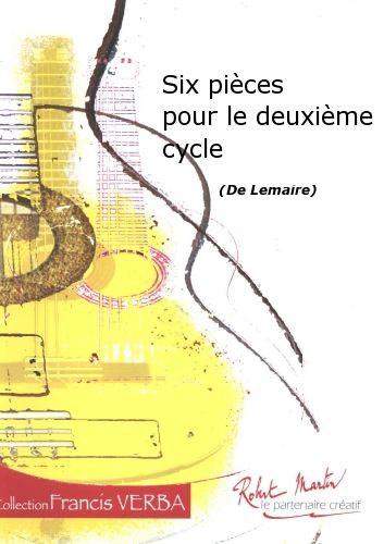 cover SIX Pices Pour le Deuxime Cycle Editions Robert Martin