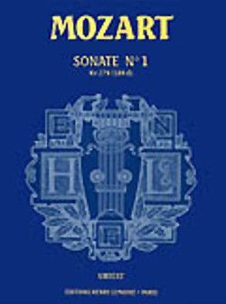 cover Sonate n1 KV279 Editions Henry Lemoine