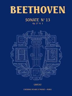 cover Sonate n13 Op.27 n1 Editions Henry Lemoine