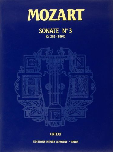 cover Sonate n3 KV281 Editions Henry Lemoine