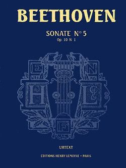 cover Sonate n5 Op.10 n1 Editions Henry Lemoine