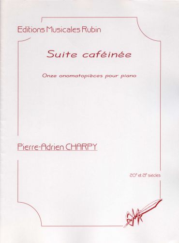 cover Suite cafine pour piano Martin Musique