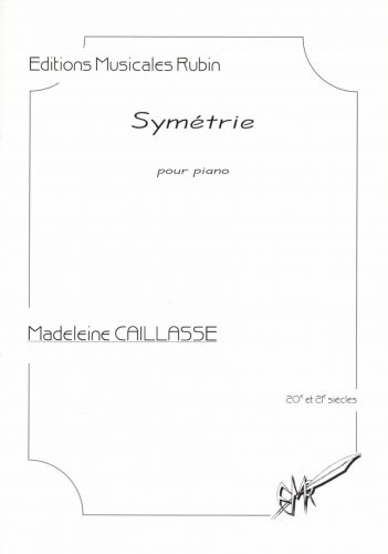 cover Symtrie pour piano Martin Musique