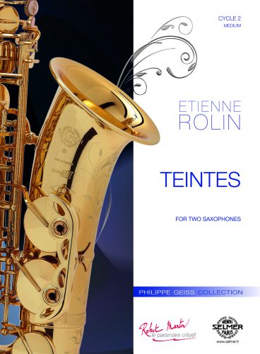 cover TEINTES pour DEUX SAXOPHONES ALTO Editions Robert Martin
