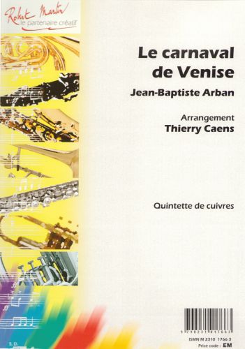 cover The Venice Carnival Editions Robert Martin