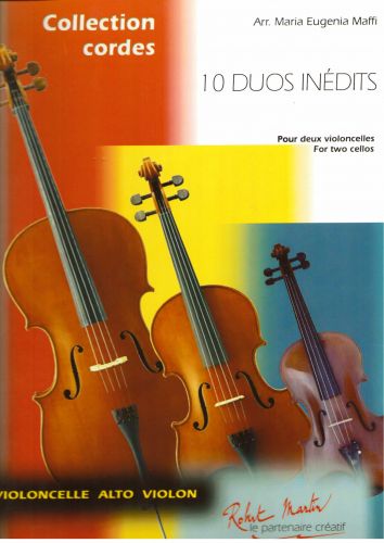 cubierta 10 Duos Inedits Pour Deux Violoncelles Vol.1 Editions Robert Martin