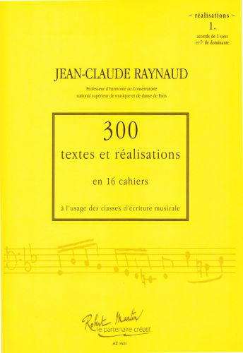 cubierta 300 Textes et Realisations Cahier 1 Editions Robert Martin